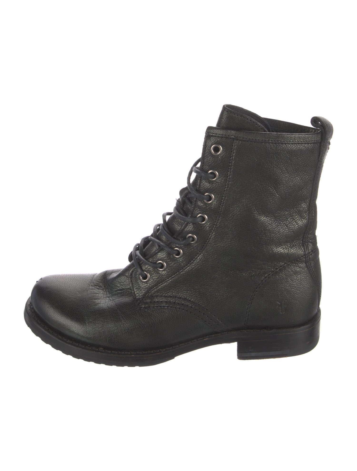 Frye Leather Combat Boots