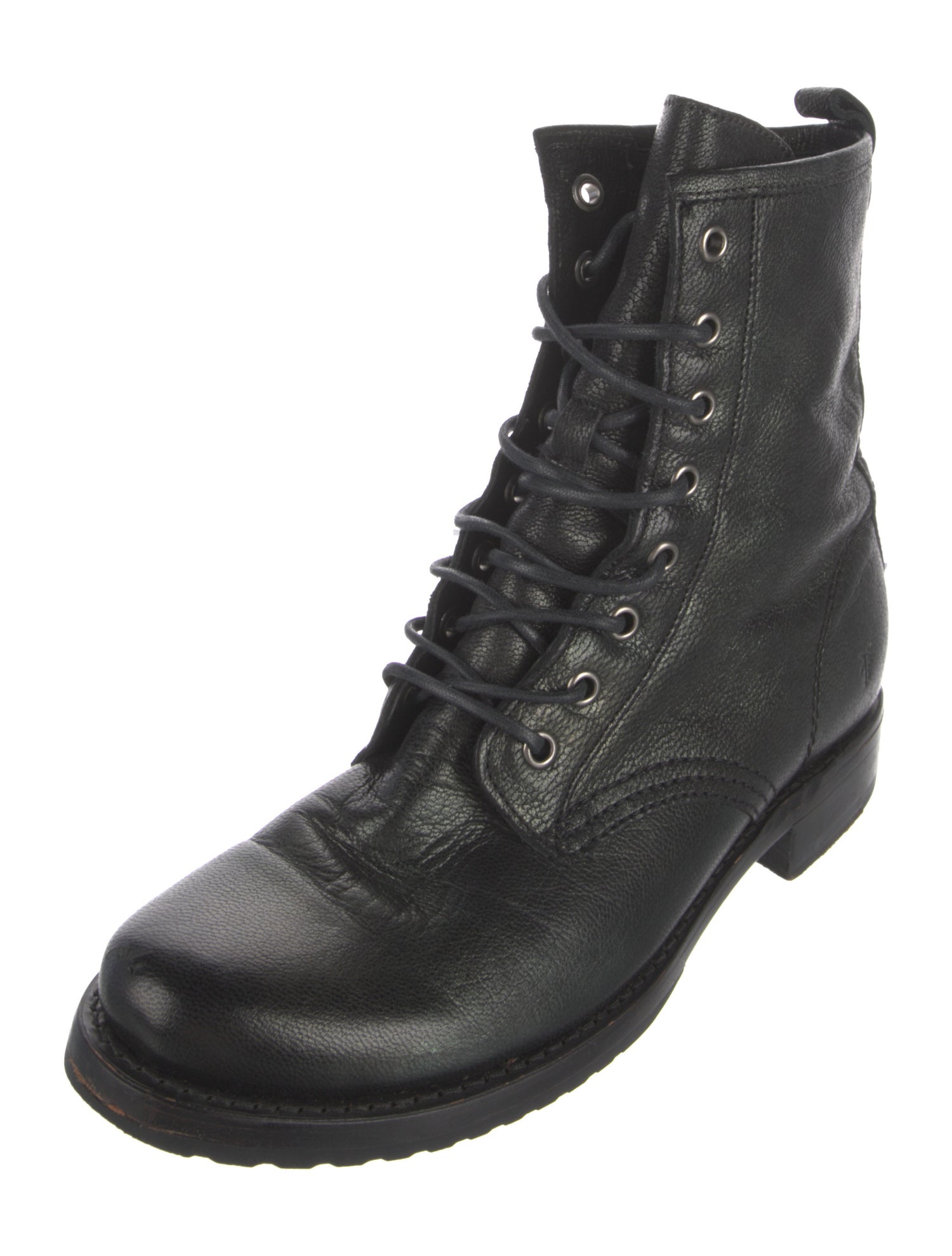 Frye Leather Combat Boots