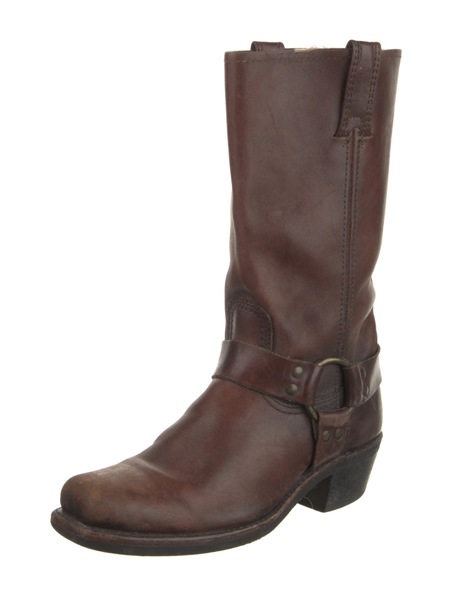 Frye Leather Moto Boots