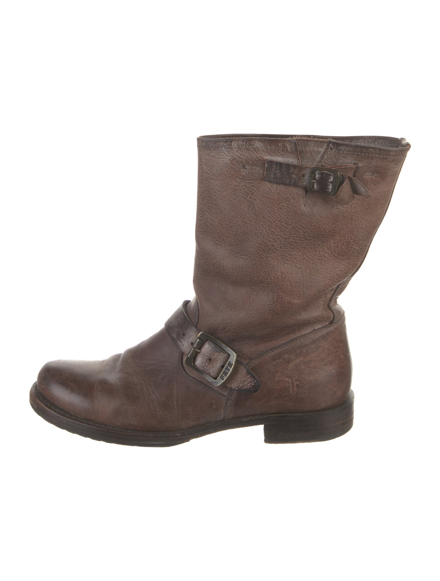 Frye Leather Moto Boots