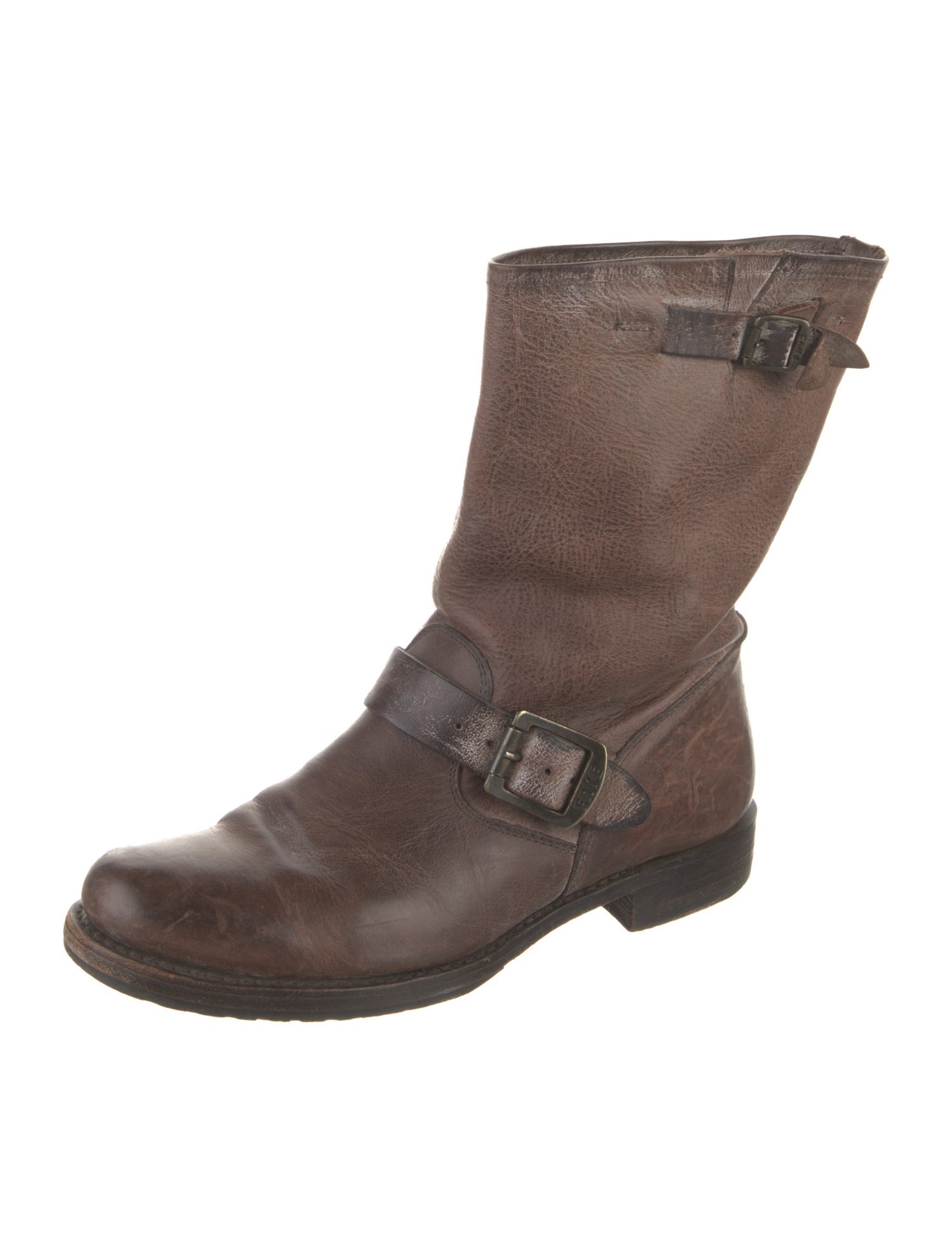 Frye Leather Moto Boots