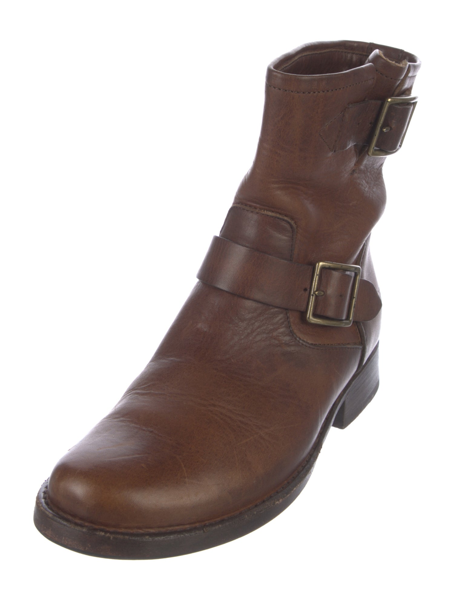 Frye Leather Moto Boots