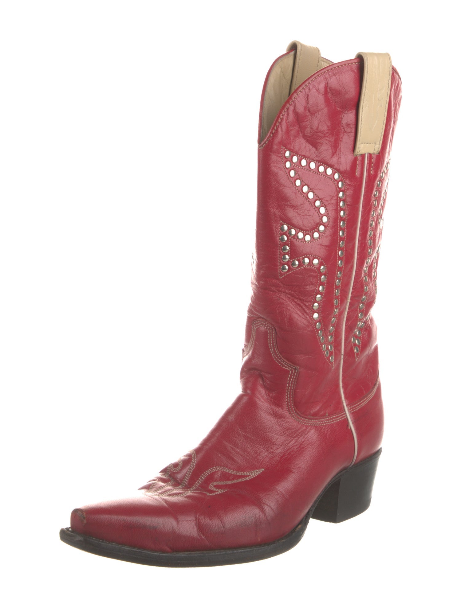 Frye Leather Printed Western Boots