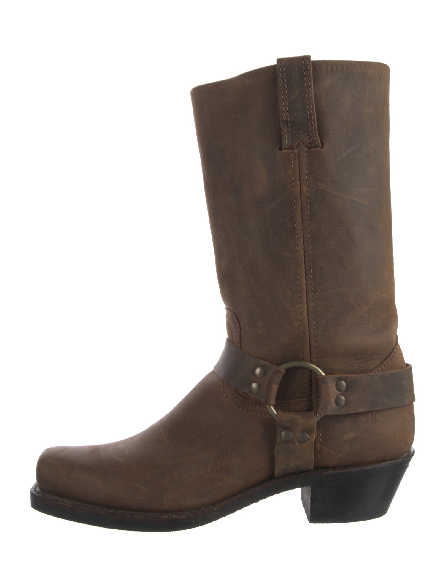 Frye Leather Moto Boots