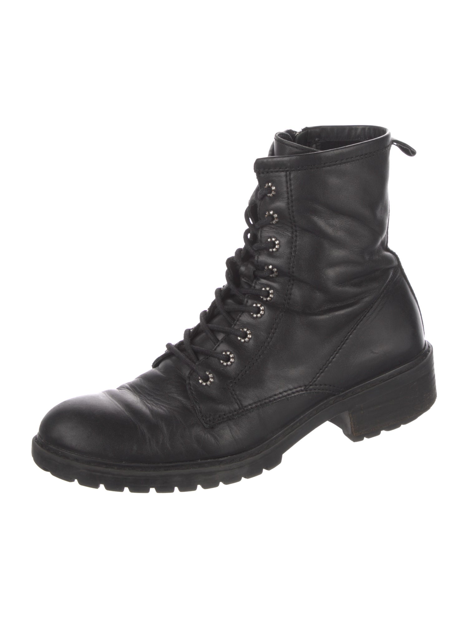 Frye Leather Combat Boots