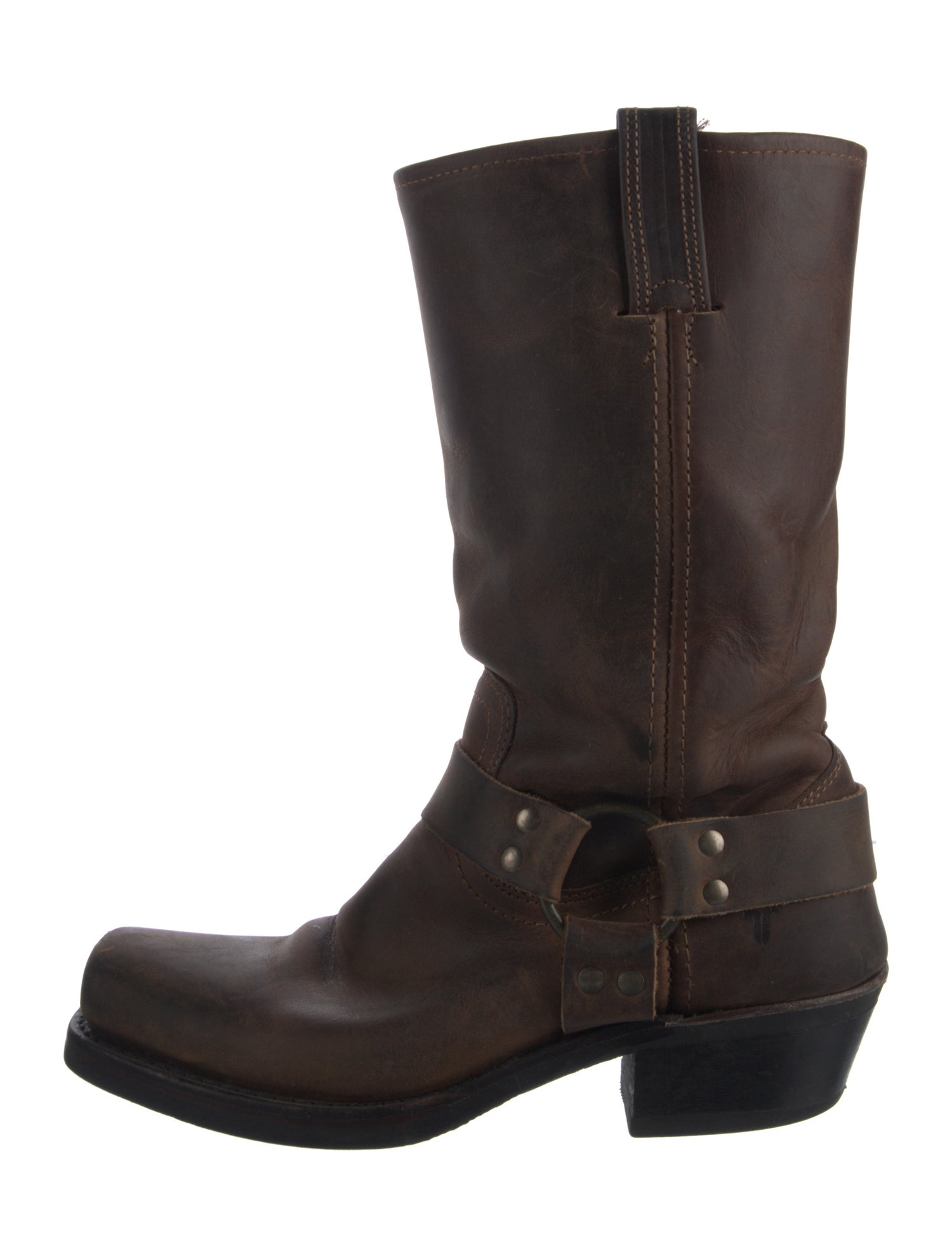 Frye Leather Moto Boots