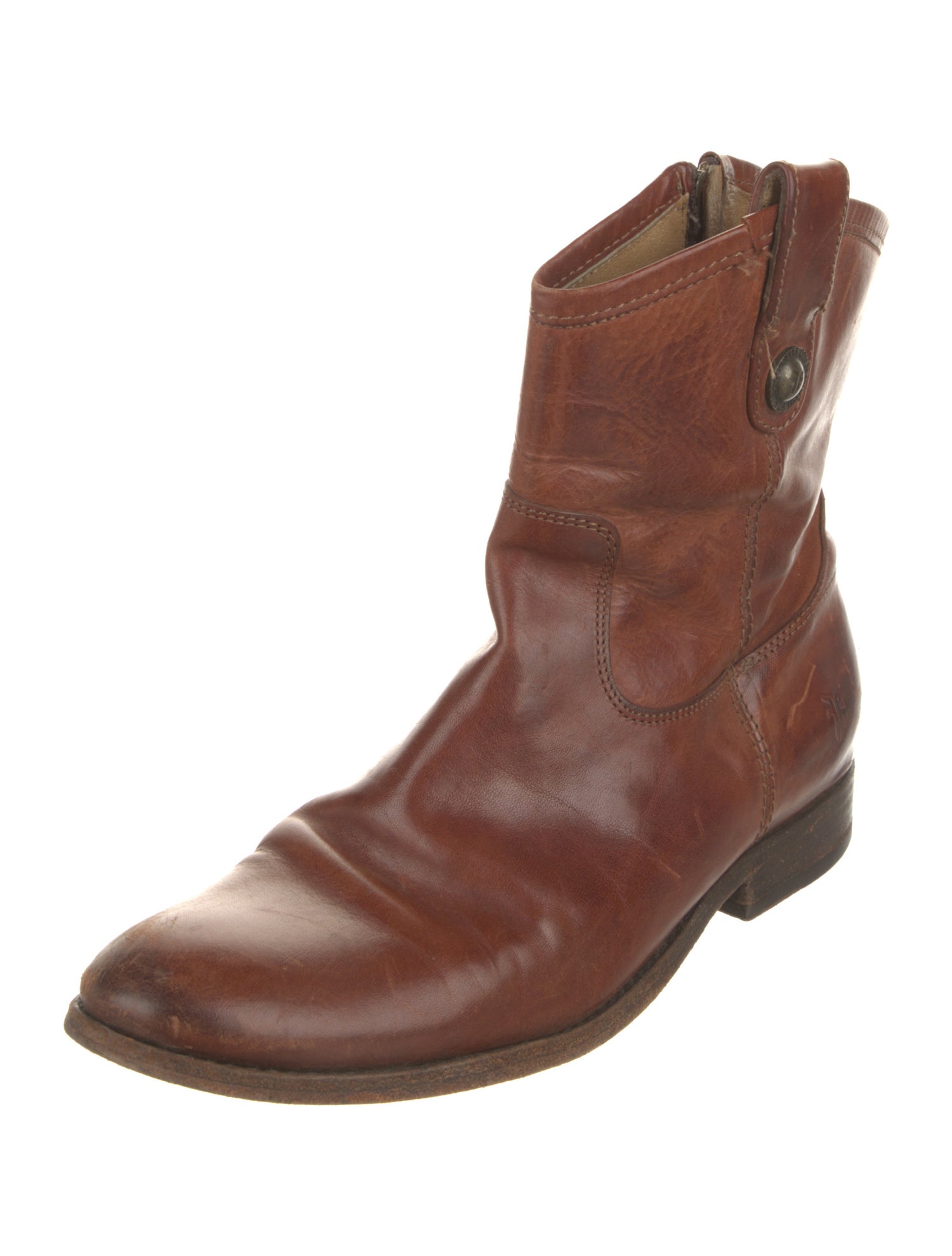 Frye Leather Moto Boots