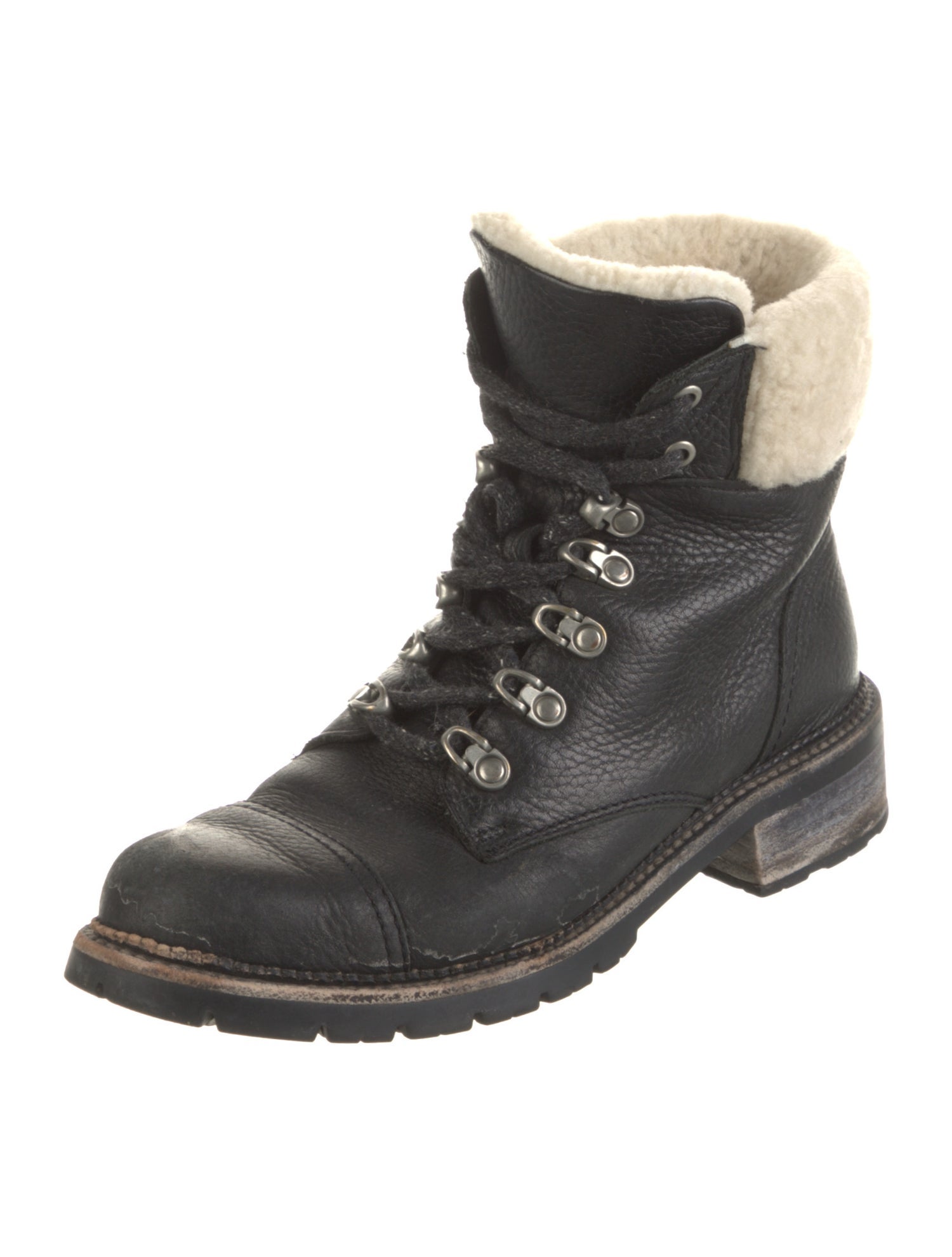 Frye Leather Combat Boots