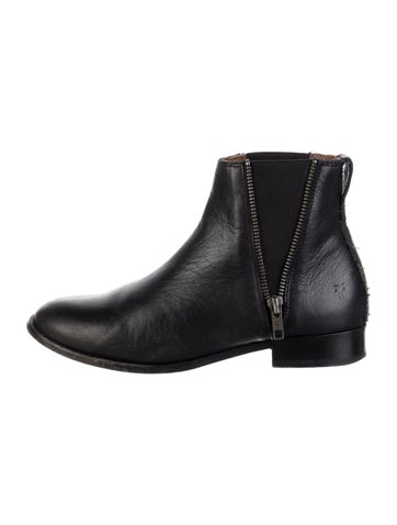 Pre-owned Frye Leather Chelsea Boots In Black