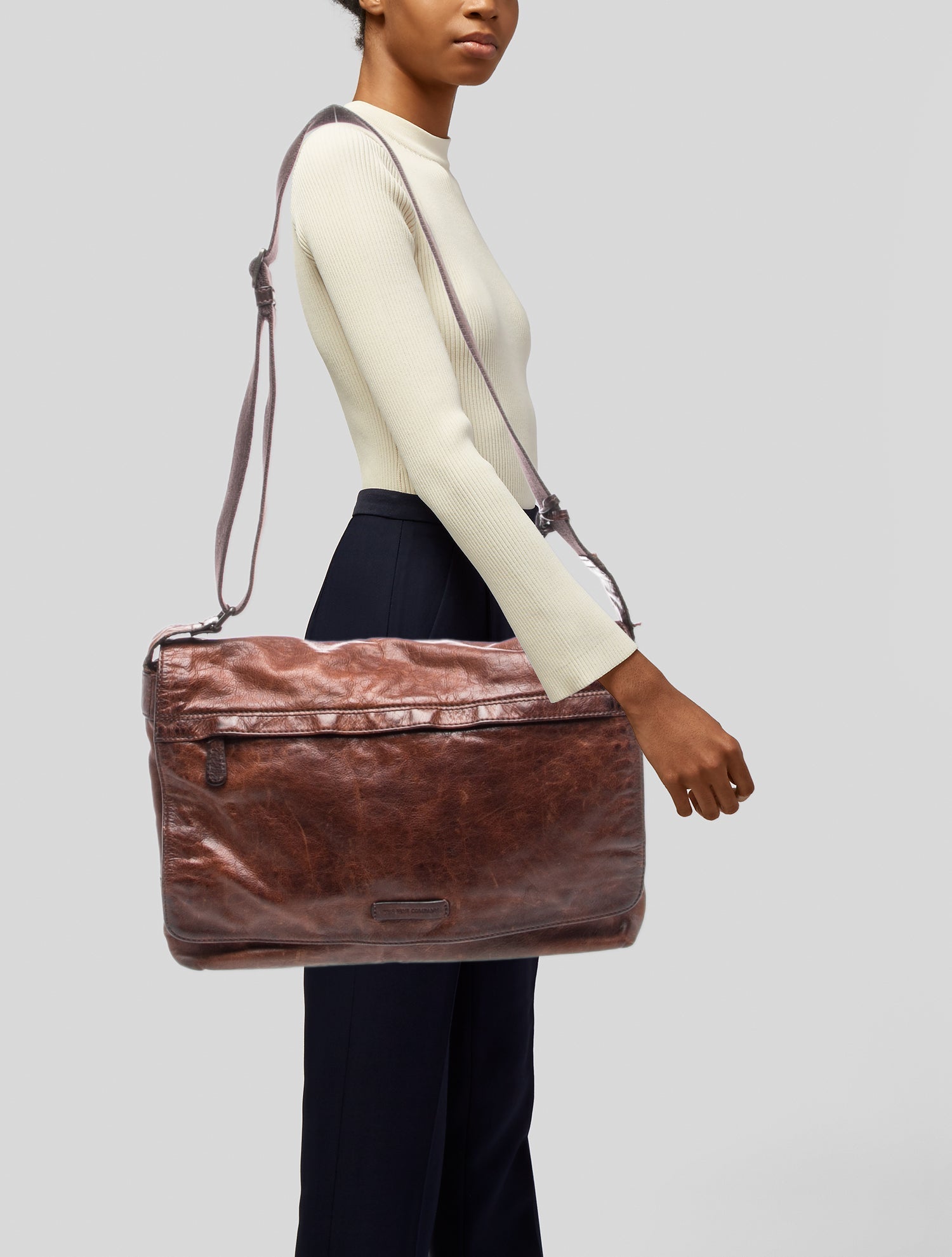 Frye Leather Messenger Bag