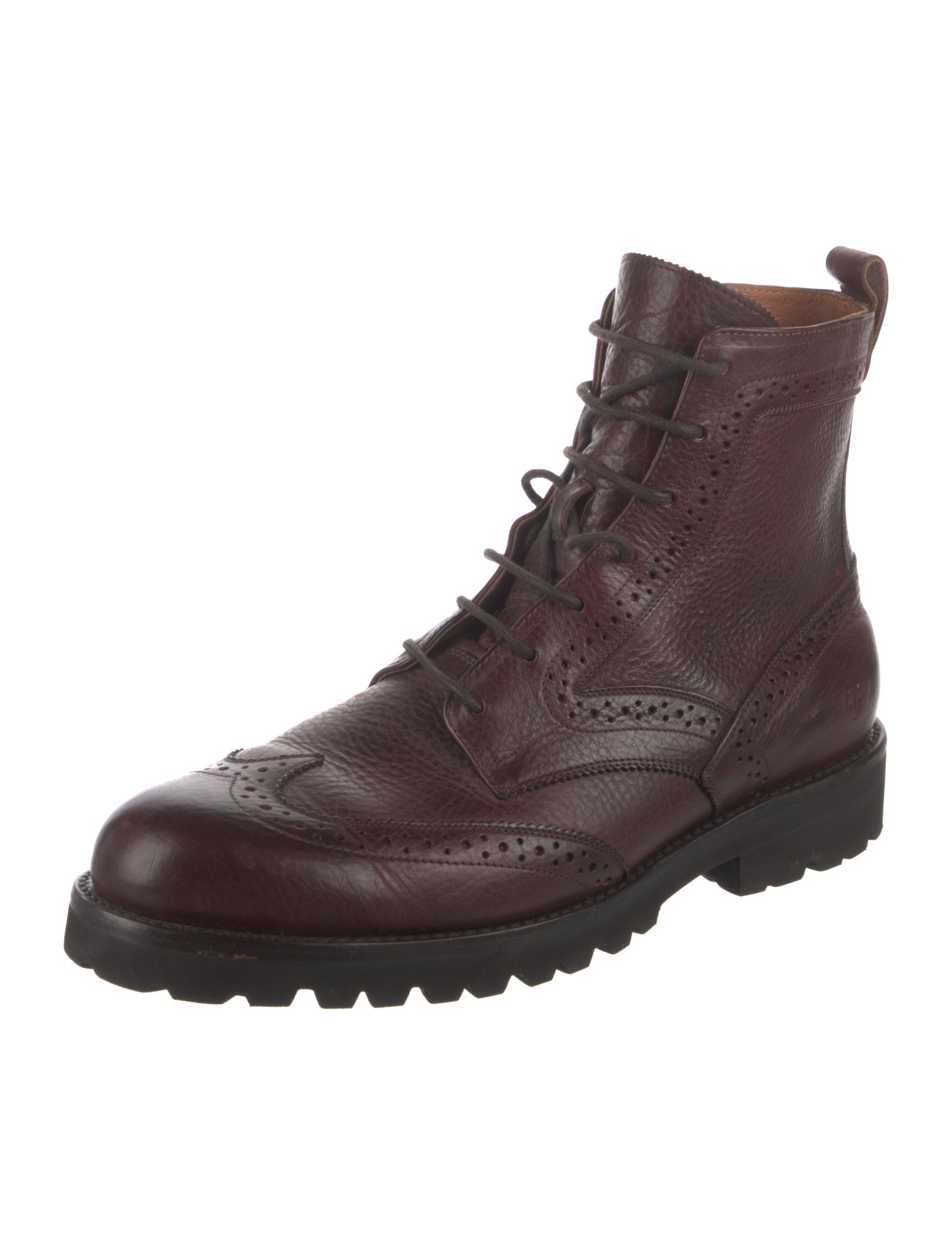Frye Leather Combat Boots