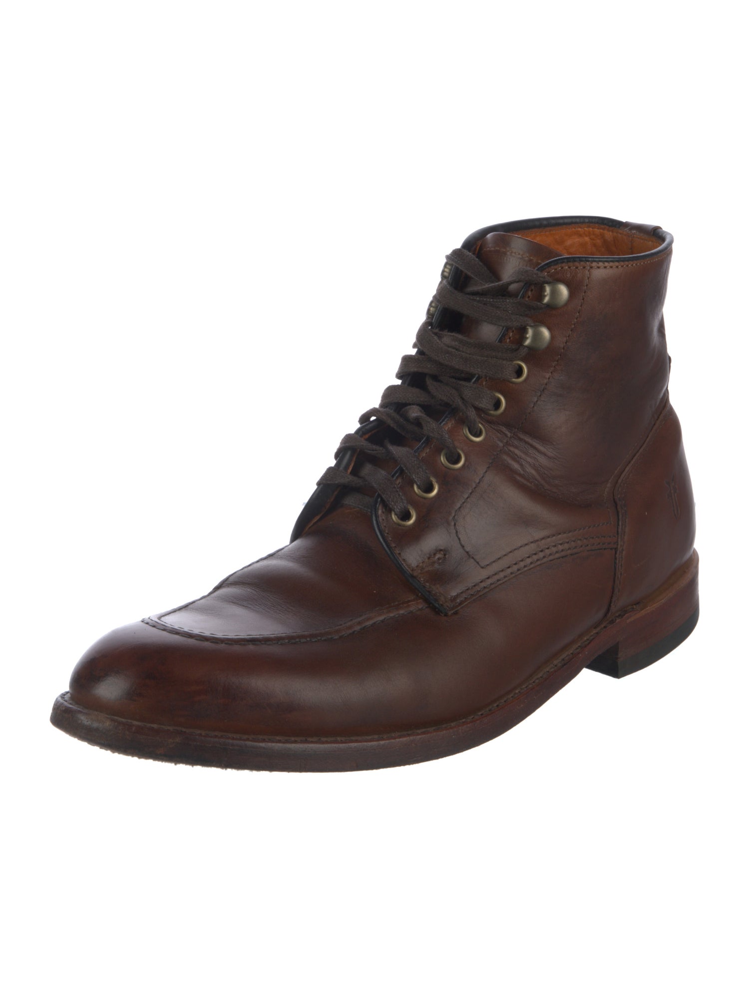 Frye Leather Lace-Up Boots
