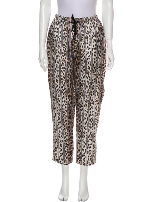 Giada Forte Animal Print Straight Leg Pants