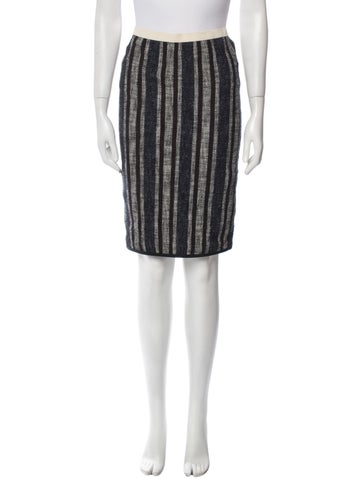 Giada Forte Skirts Striped Knee-Length Skirt L
