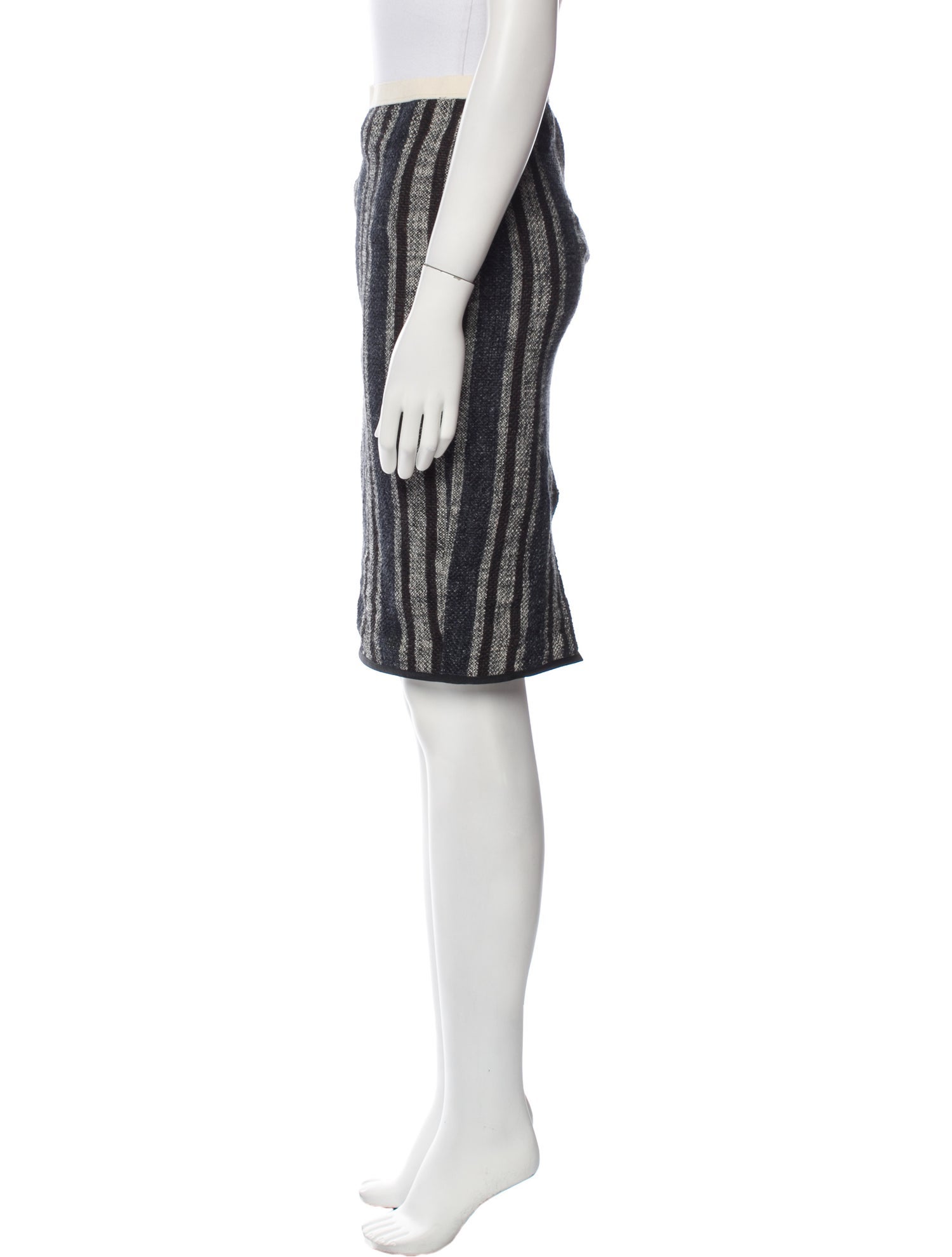 Giada Forte Striped Knee-Length Skirt