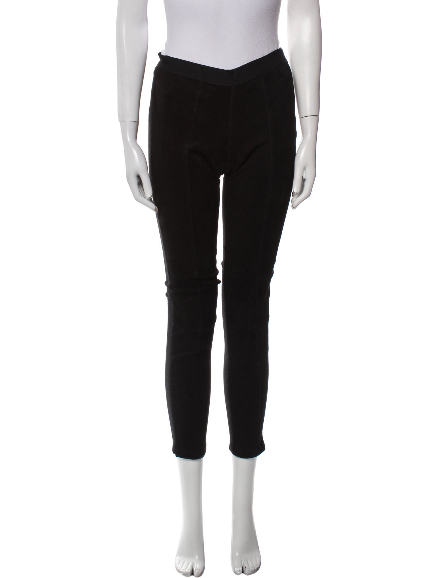 Giada Forte Leather Skinny Leg Pants