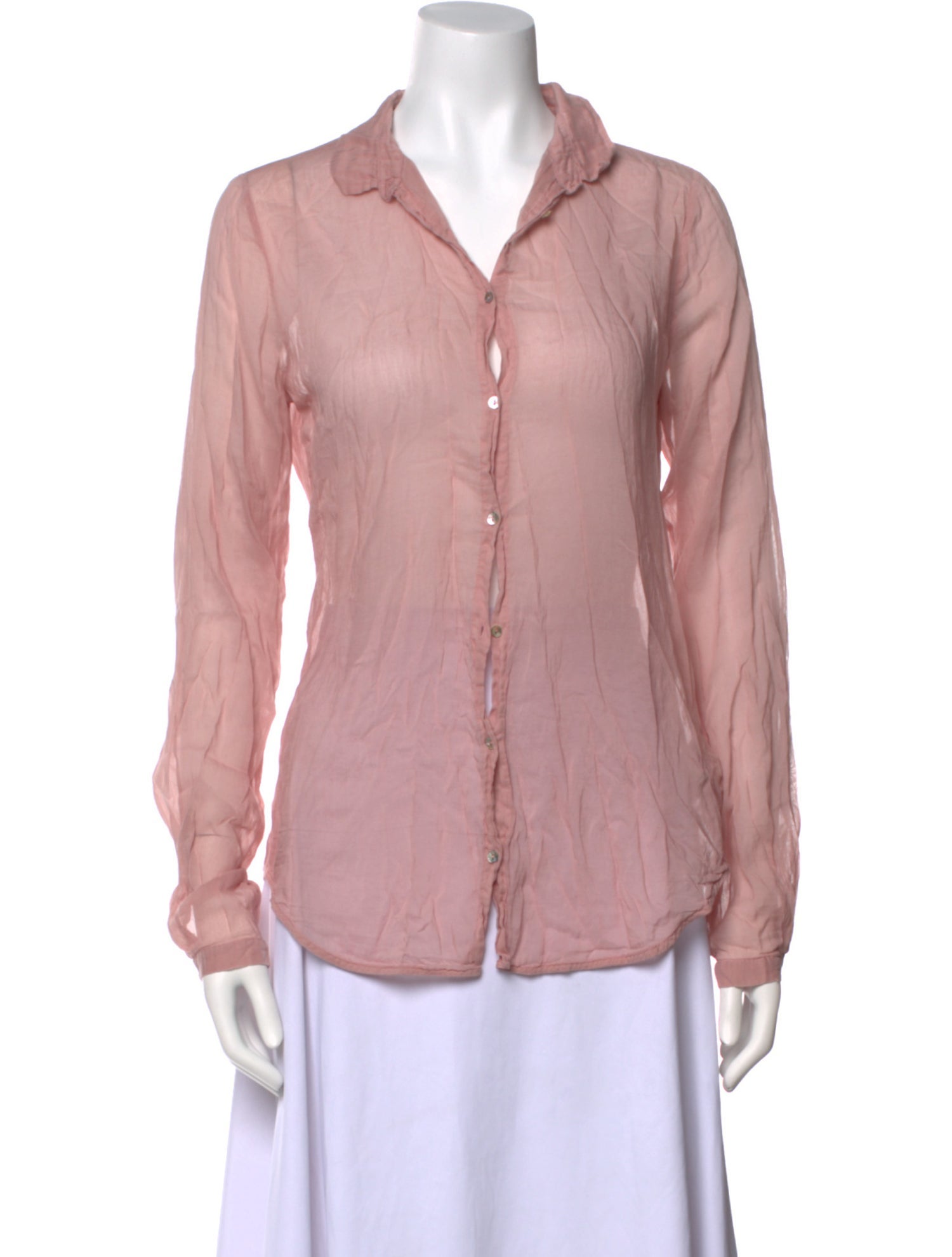 Giada Forte Long Sleeve Button-Up Top