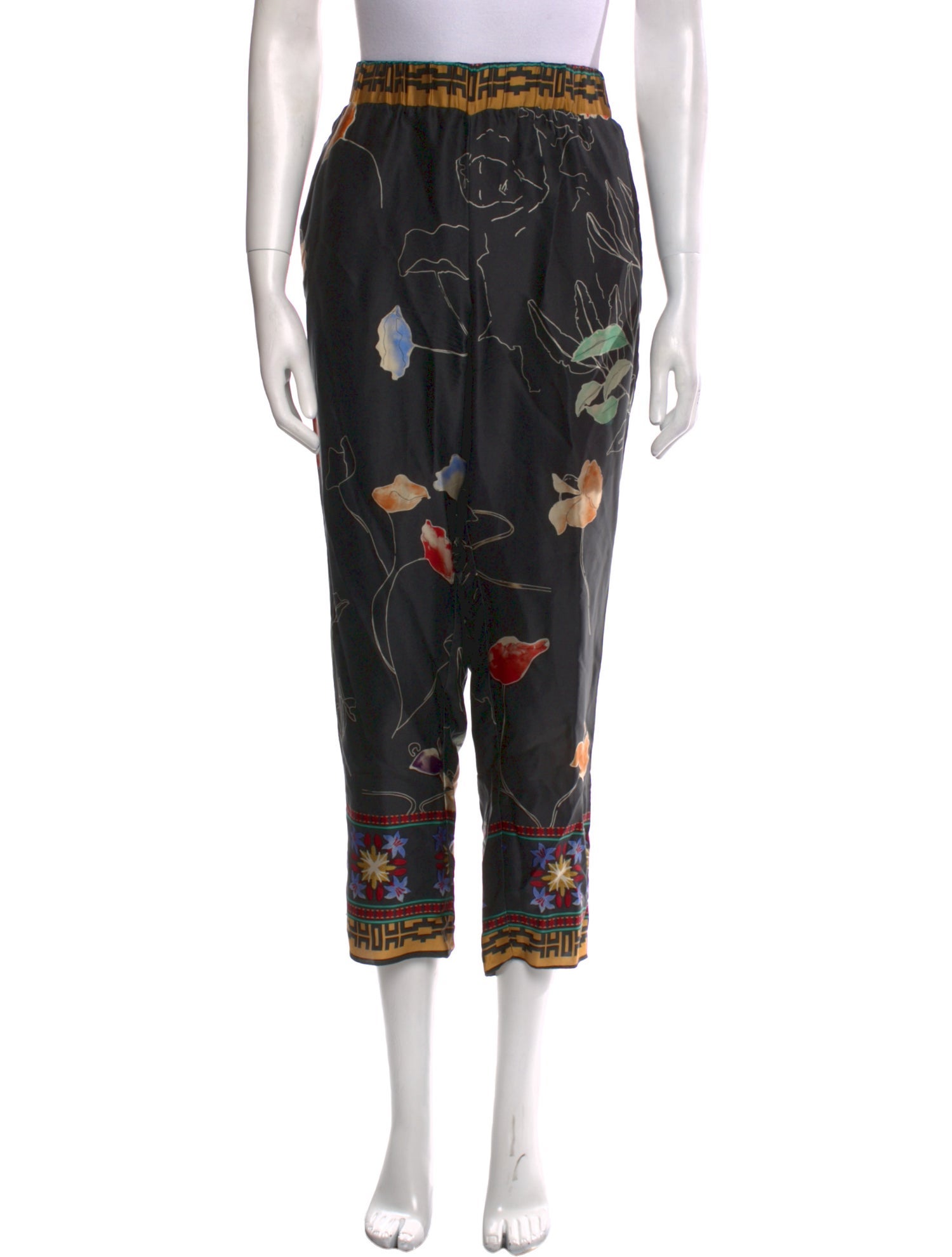 Giada Forte Silk Straight Leg Pants