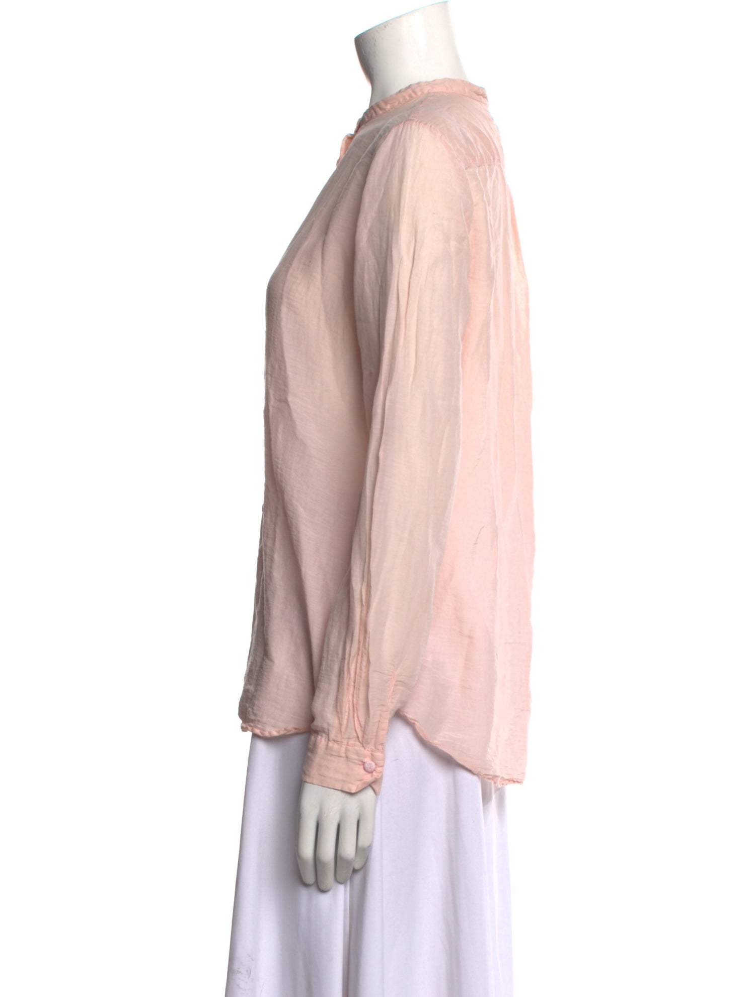 Giada Forte Mock Neck Long Sleeve Blouse