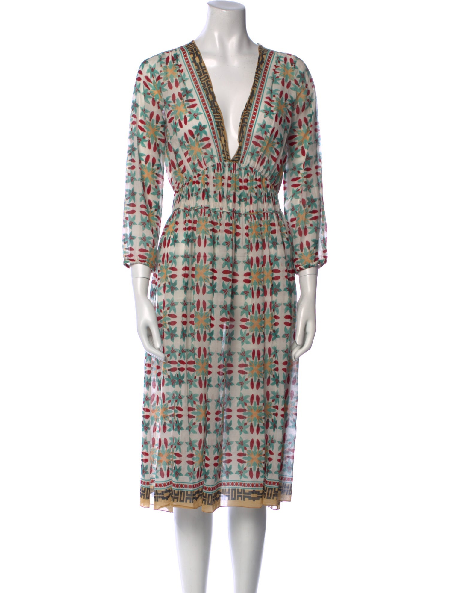 Giada Forte Printed Midi Length Dress