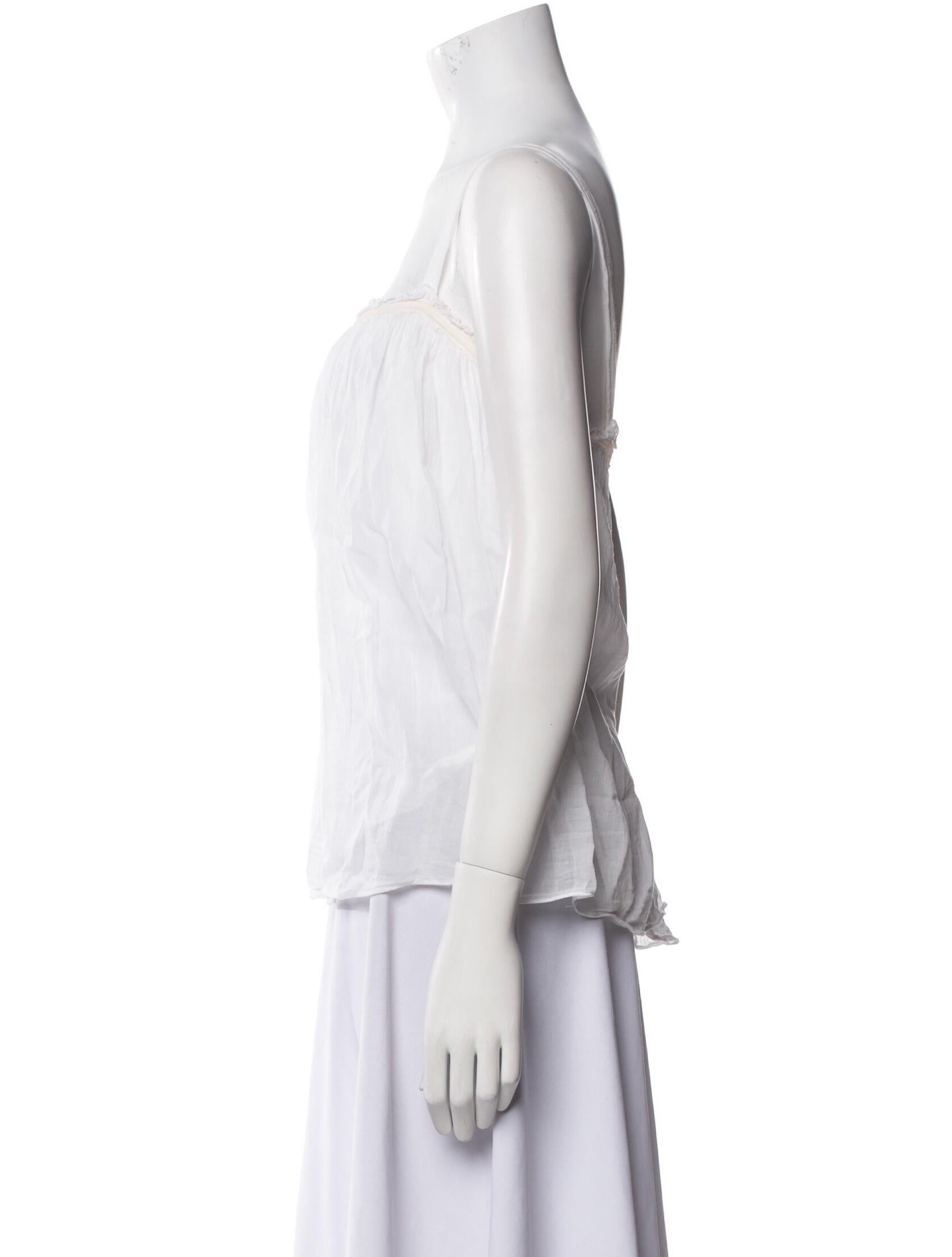 Giada Forte Square Neckline Sleeveless Top