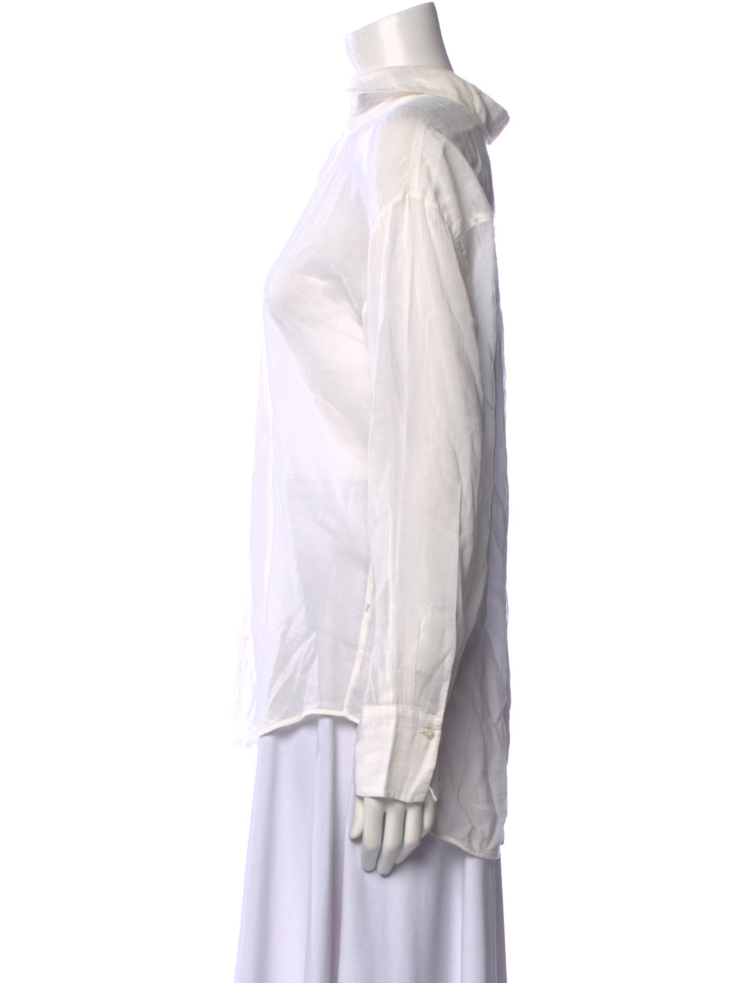 Giada Forte Long Sleeve Button-Up Top