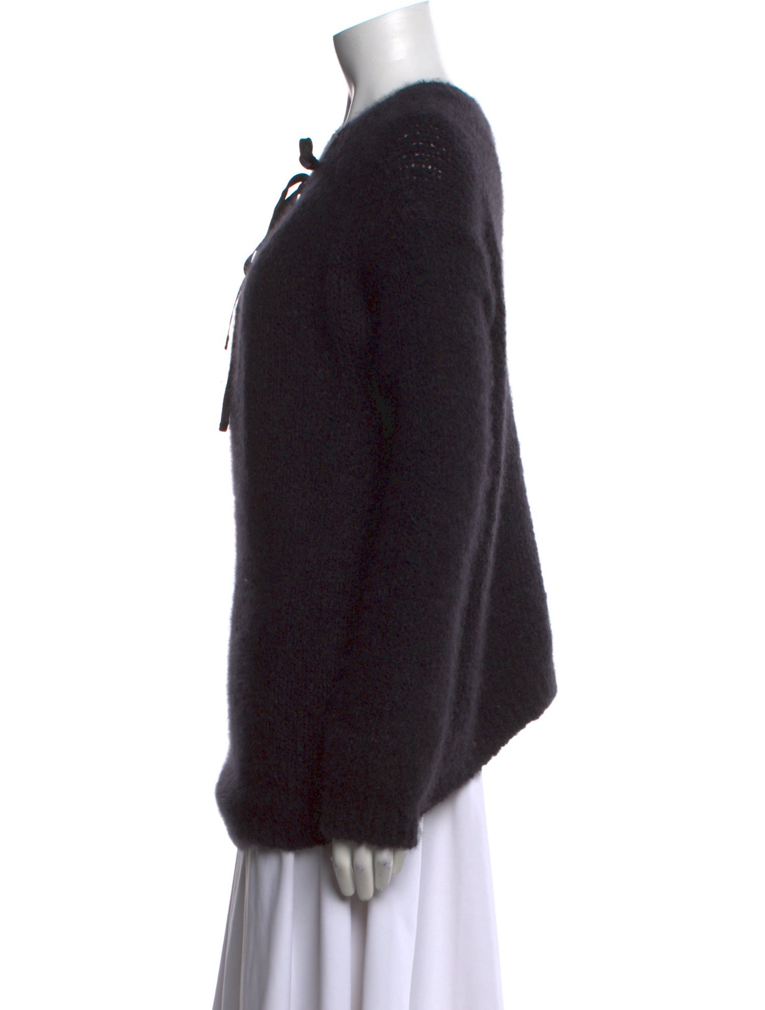 Giada Forte Mohair Tie Neck Sweater