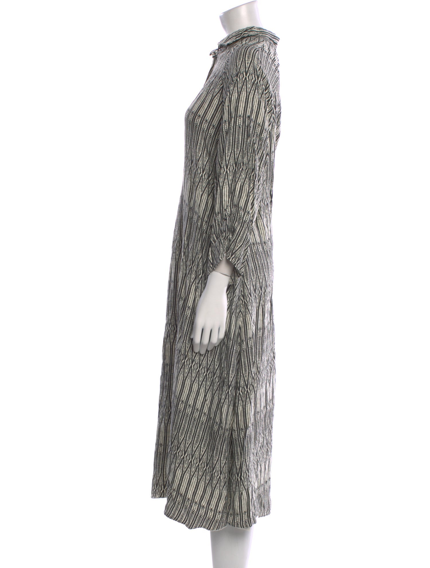 Giada Forte Striped Midi Length Dress