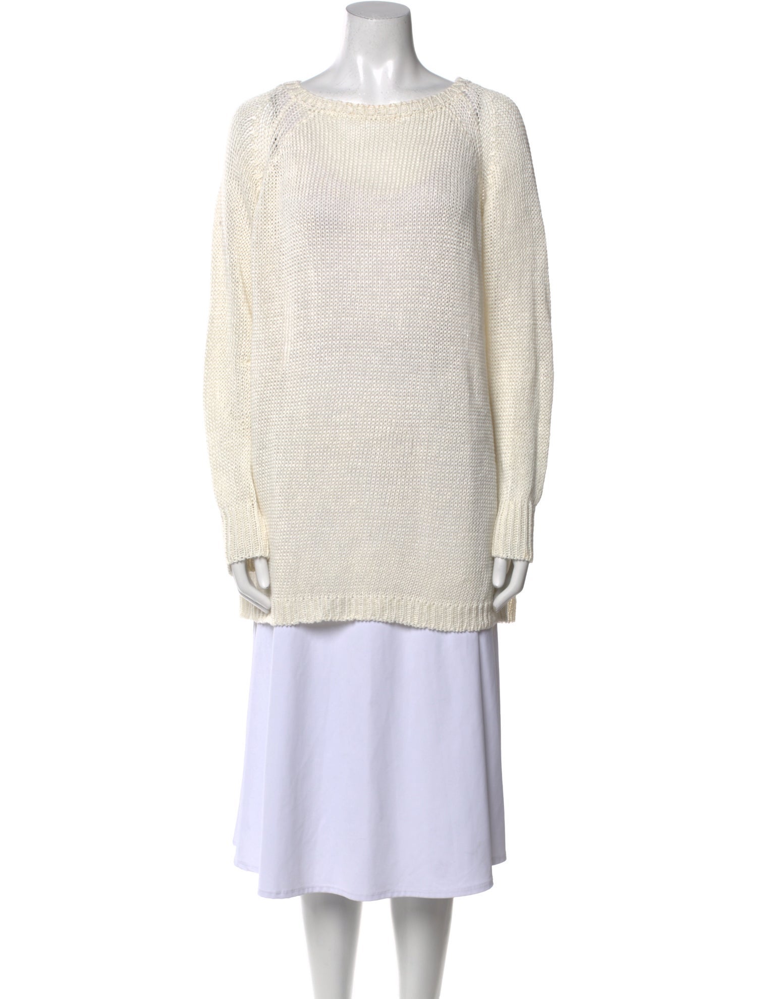 Giada Forte Linen Bateau Neckline Sweater