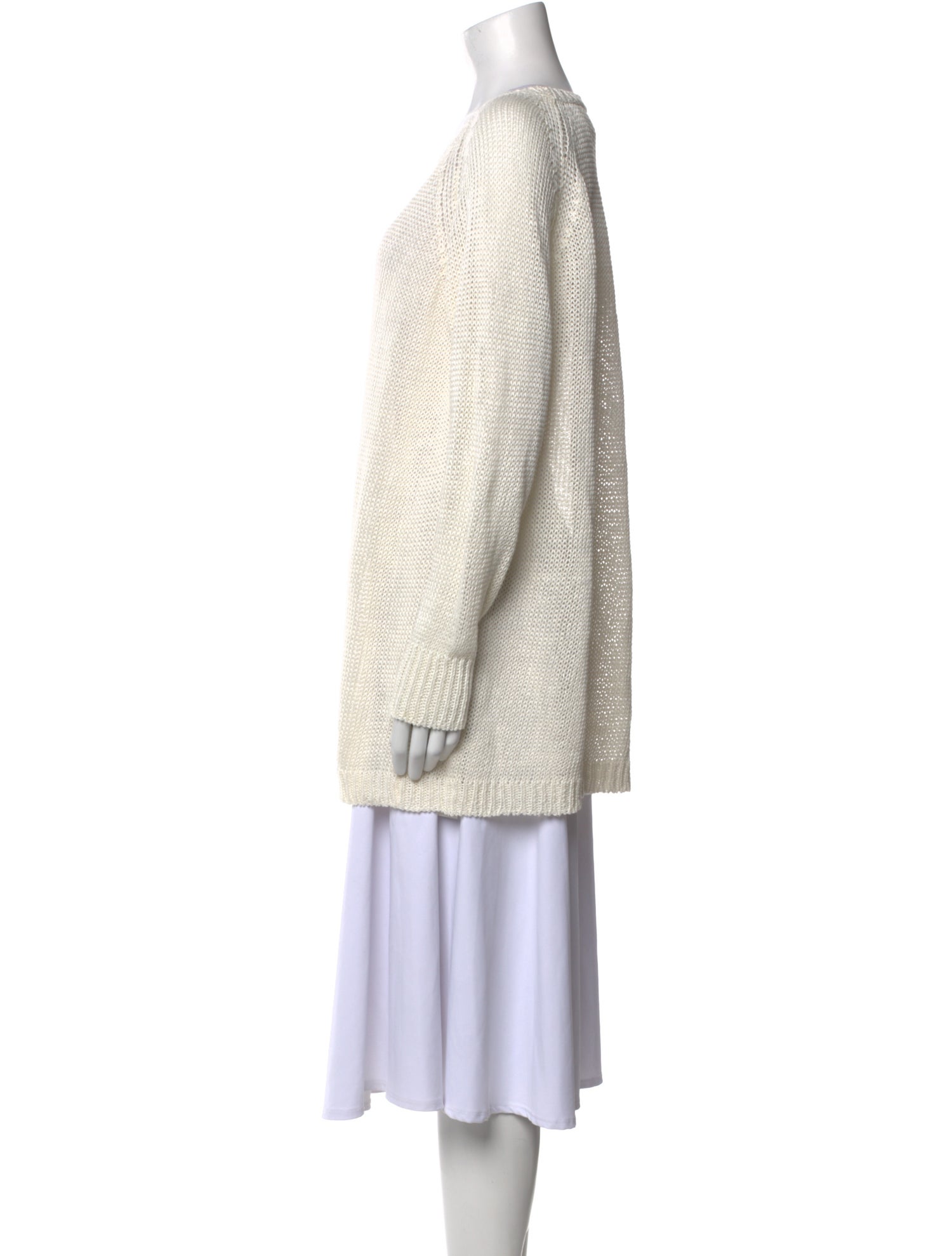 Giada Forte Linen Bateau Neckline Sweater