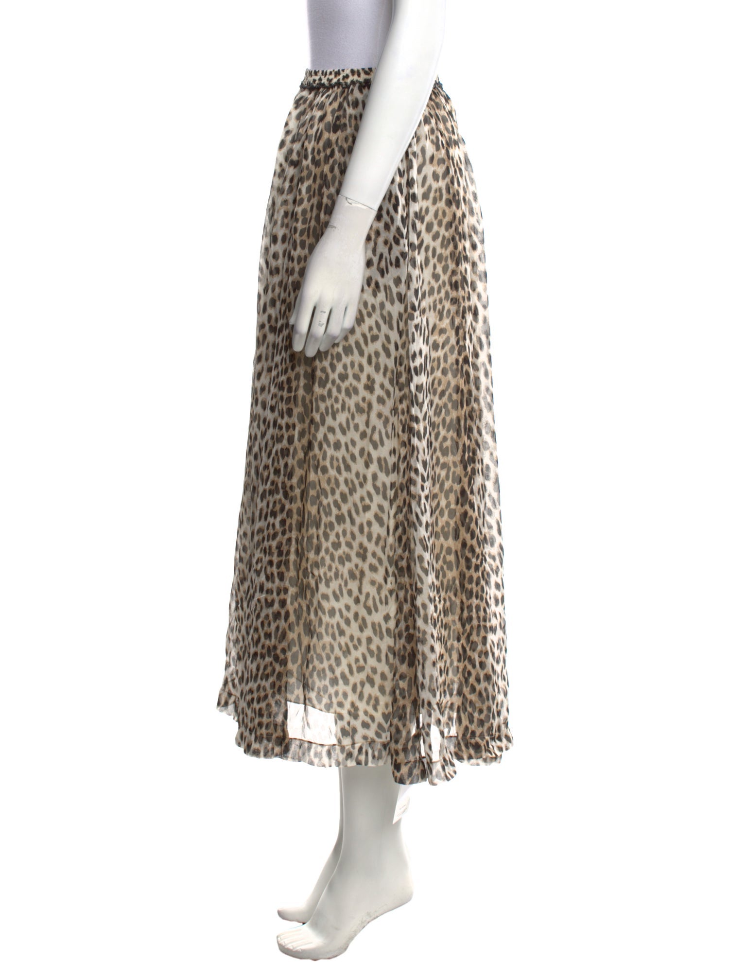 Giada Forte Silk Midi Length Skirt