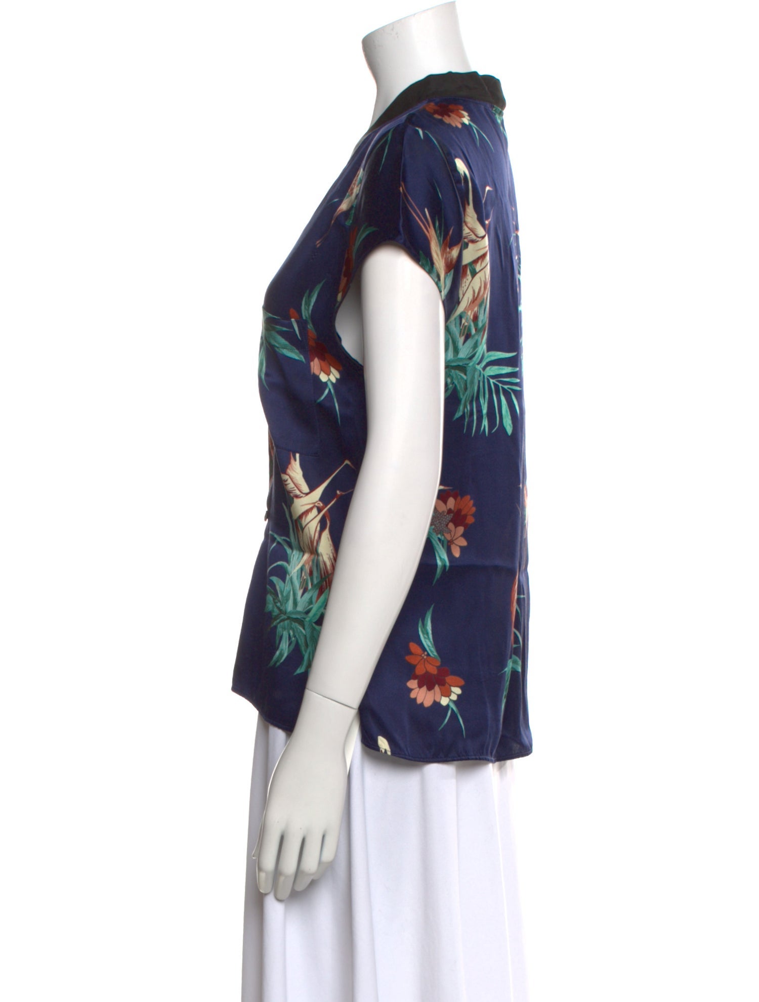 Giada Forte Silk Floral Print Blouse