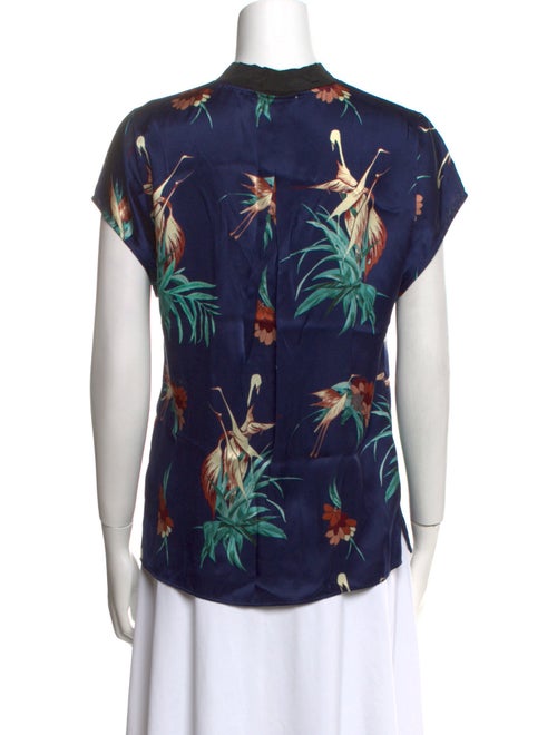 Giada Forte Silk Floral Print Blouse