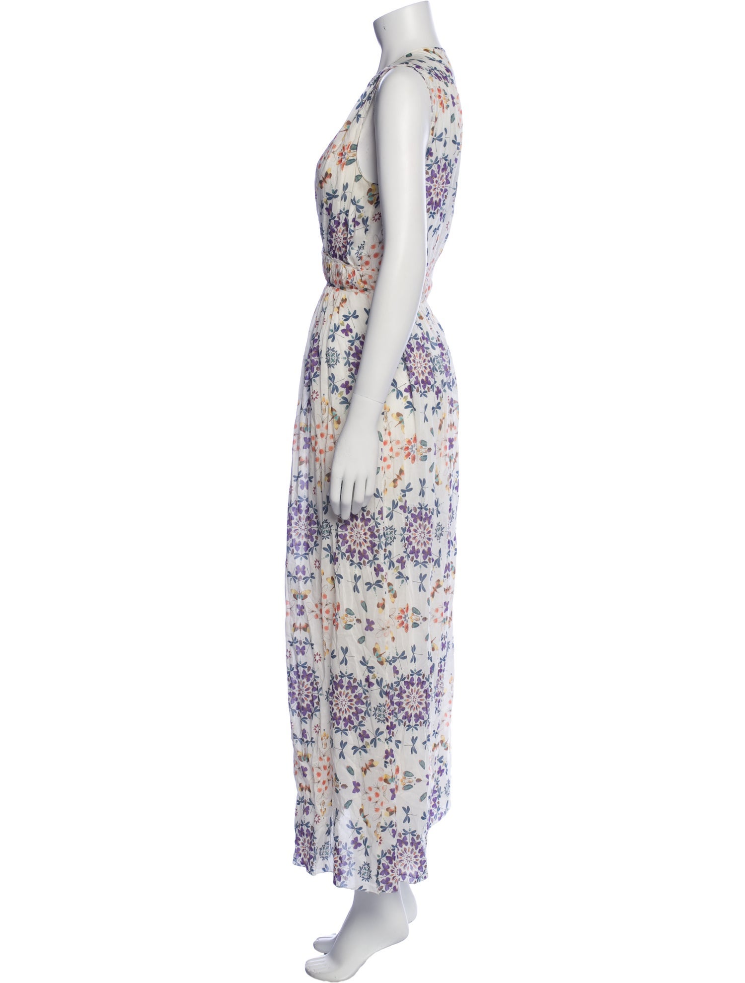 Giada Forte Floral Print Long Dress