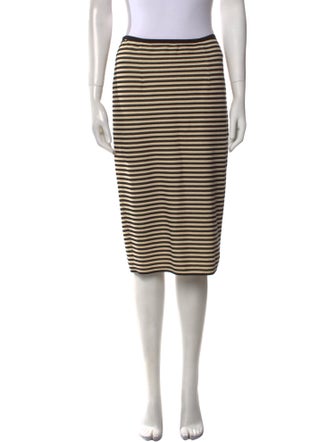 Giada Forte Striped Knee-Length Skirt