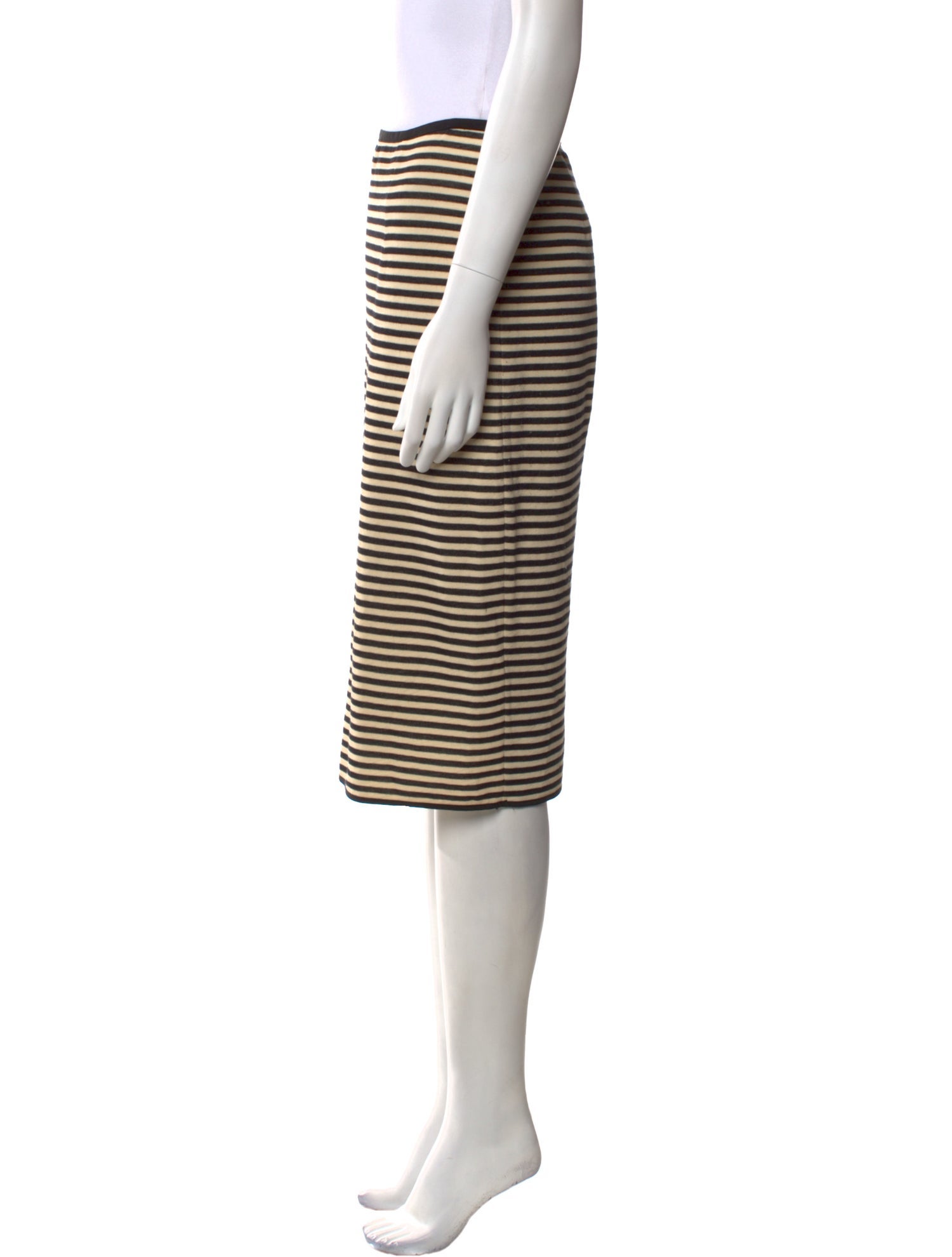 Giada Forte Striped Knee-Length Skirt