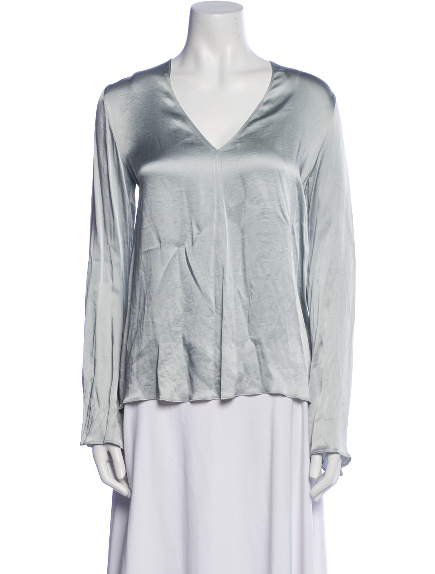 Giada Forte Silk V-Neck Blouse