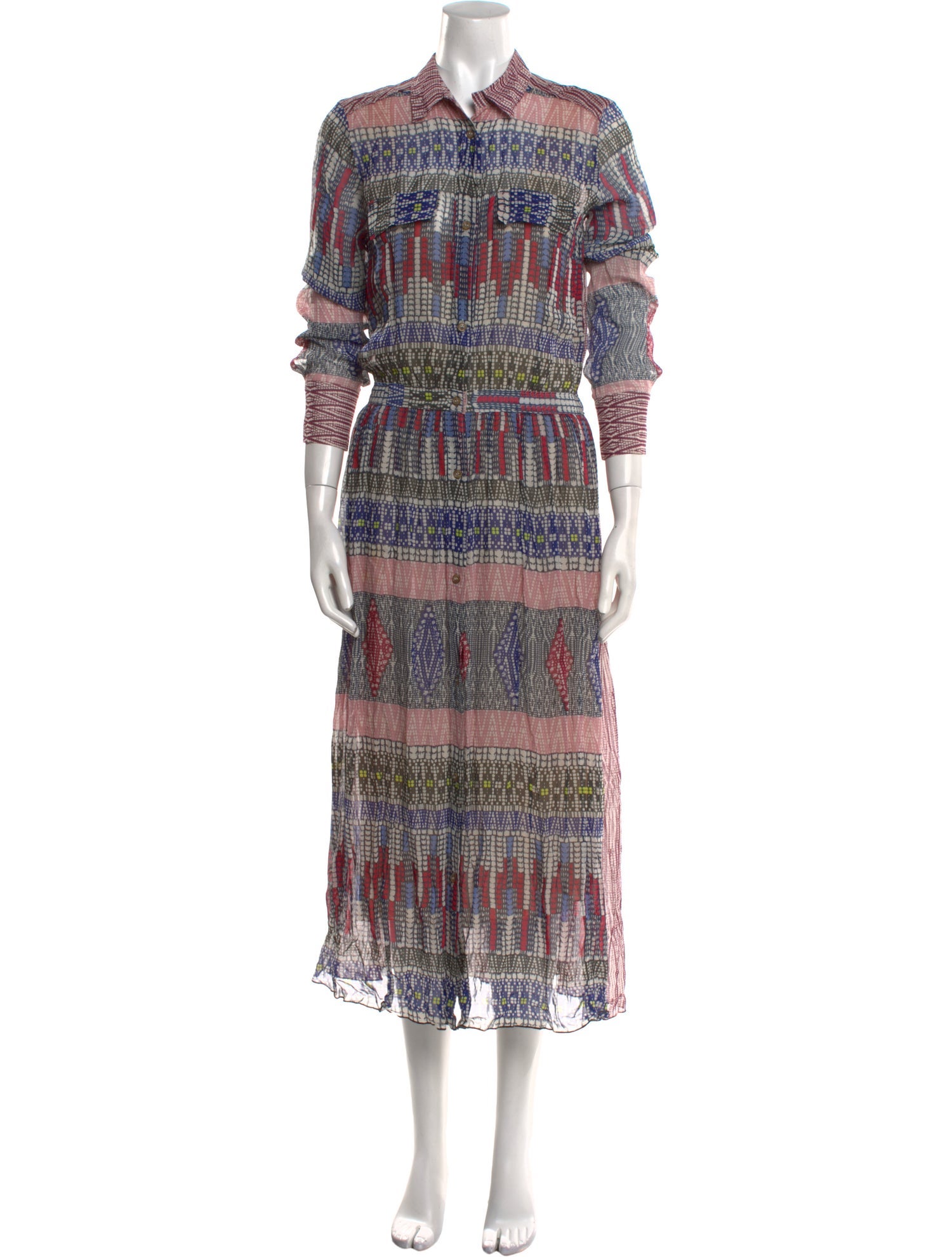 Giada Forte Plaid Print Long Dress