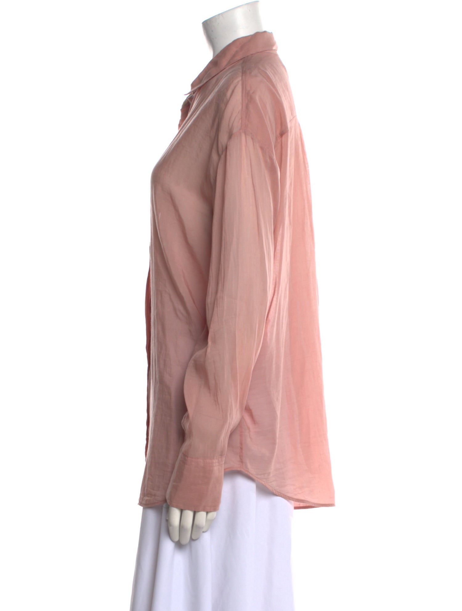 Giada Forte Long Sleeve Button-Up Top