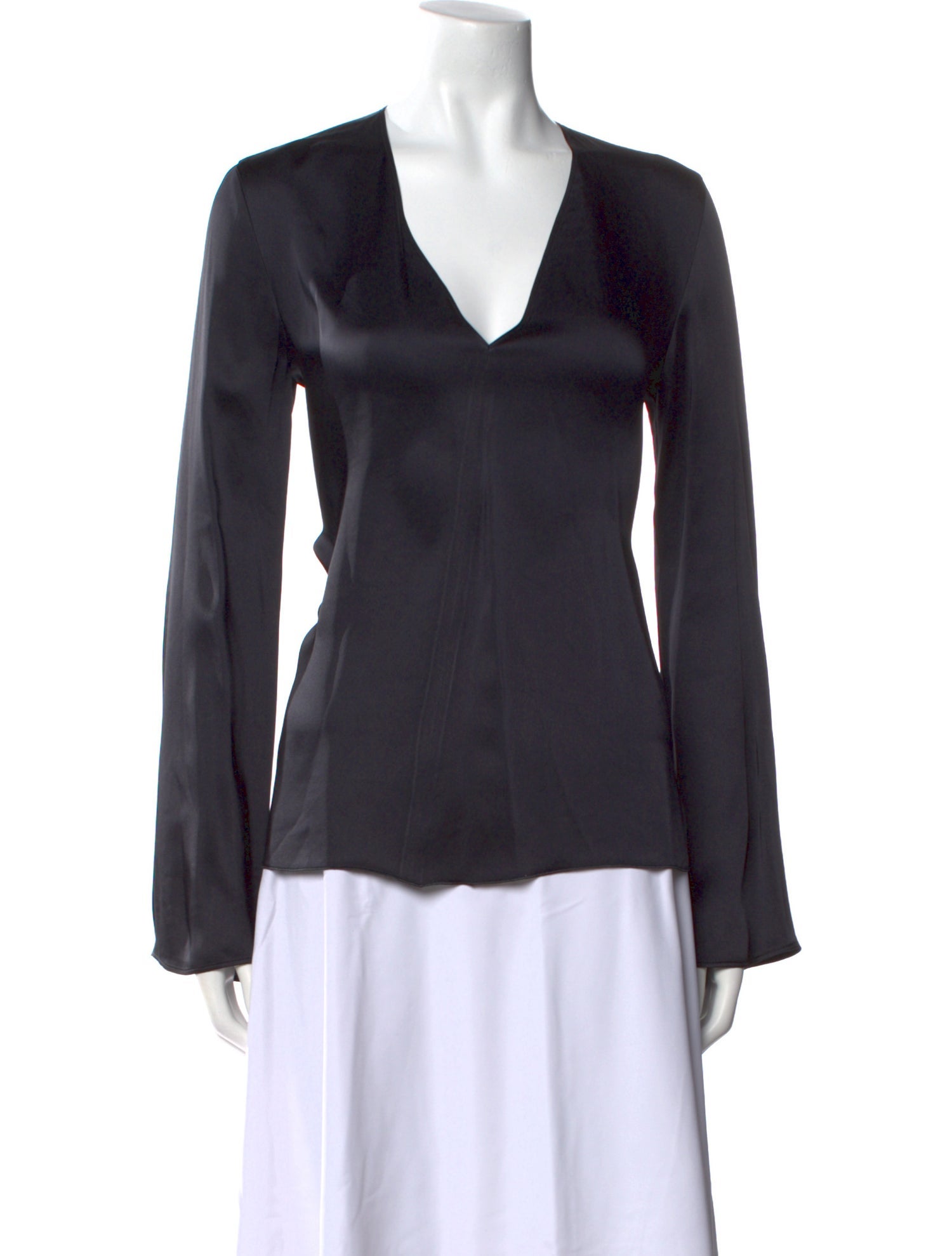 Giada Forte V-Neck Long Sleeve Blouse