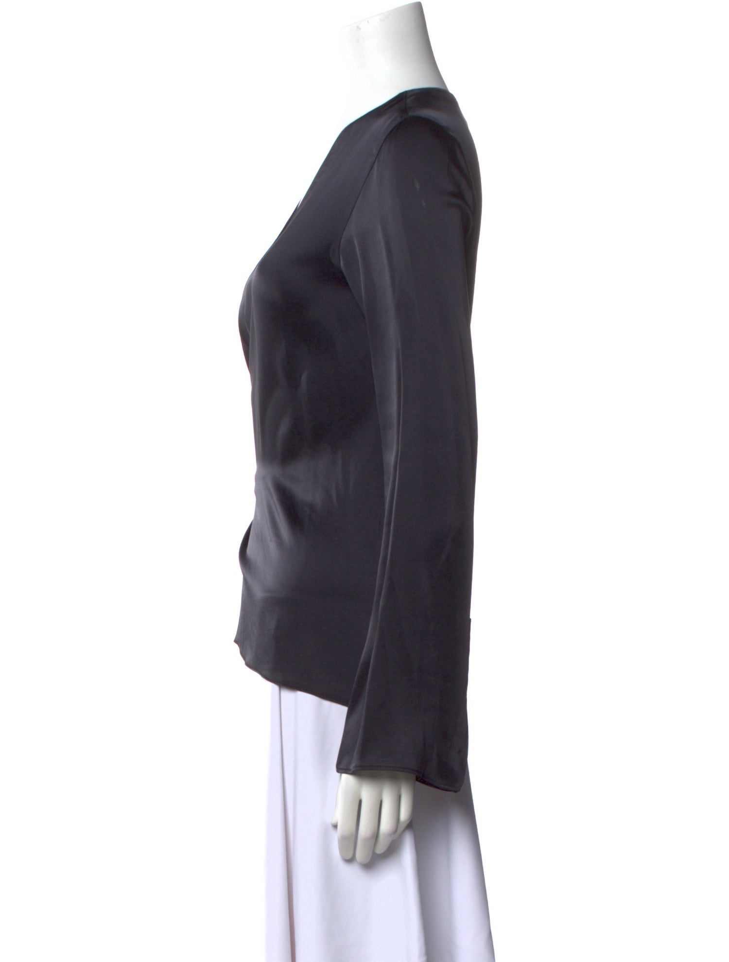 Giada Forte V-Neck Long Sleeve Blouse