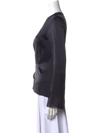 Giada Forte V-Neck Long Sleeve Blouse