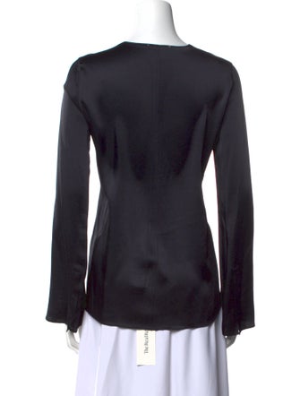 Giada Forte V-Neck Long Sleeve Blouse