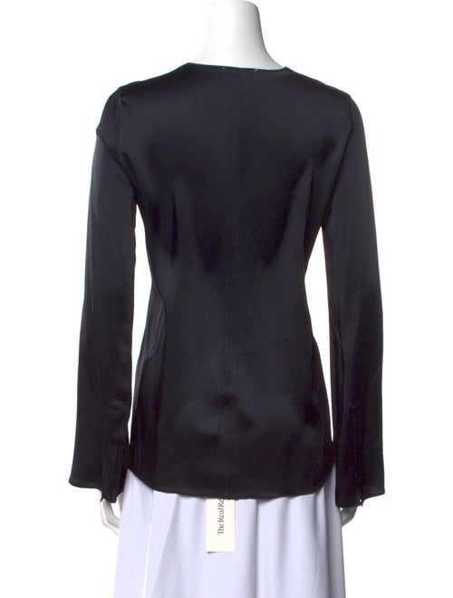 Giada Forte V-Neck Long Sleeve Blouse