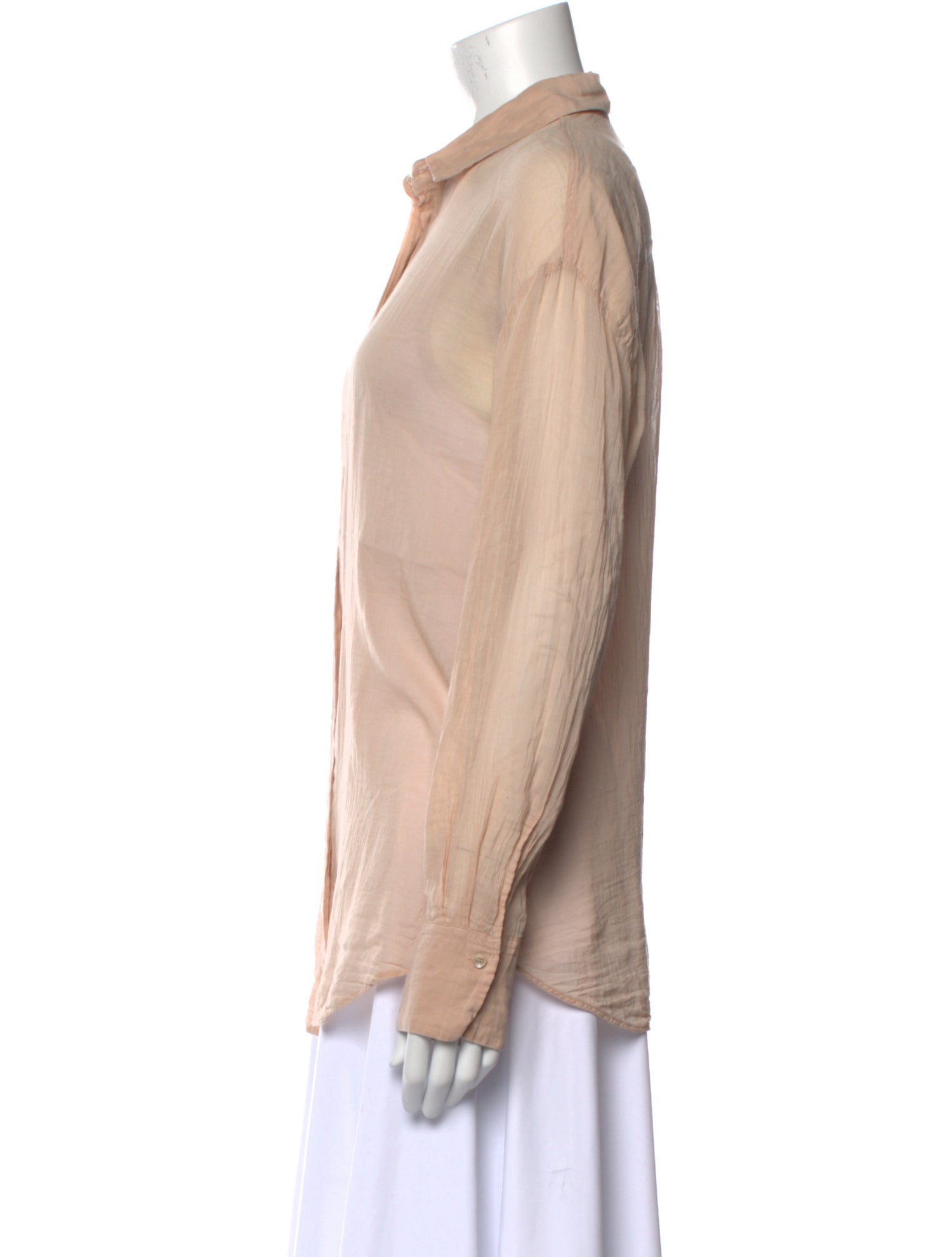 Giada Forte Long Sleeve Button-Up Top