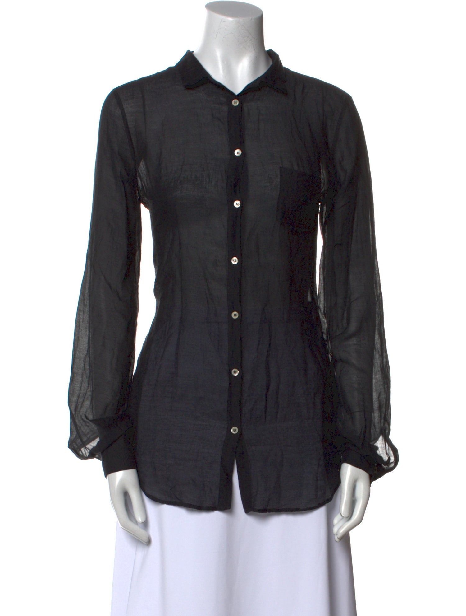 Giada Forte Long Sleeve Button-Up Top