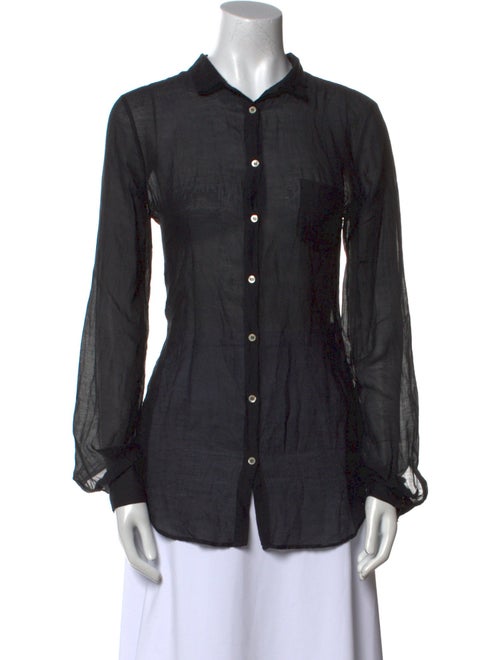 Giada Forte Long Sleeve Button-Up Top