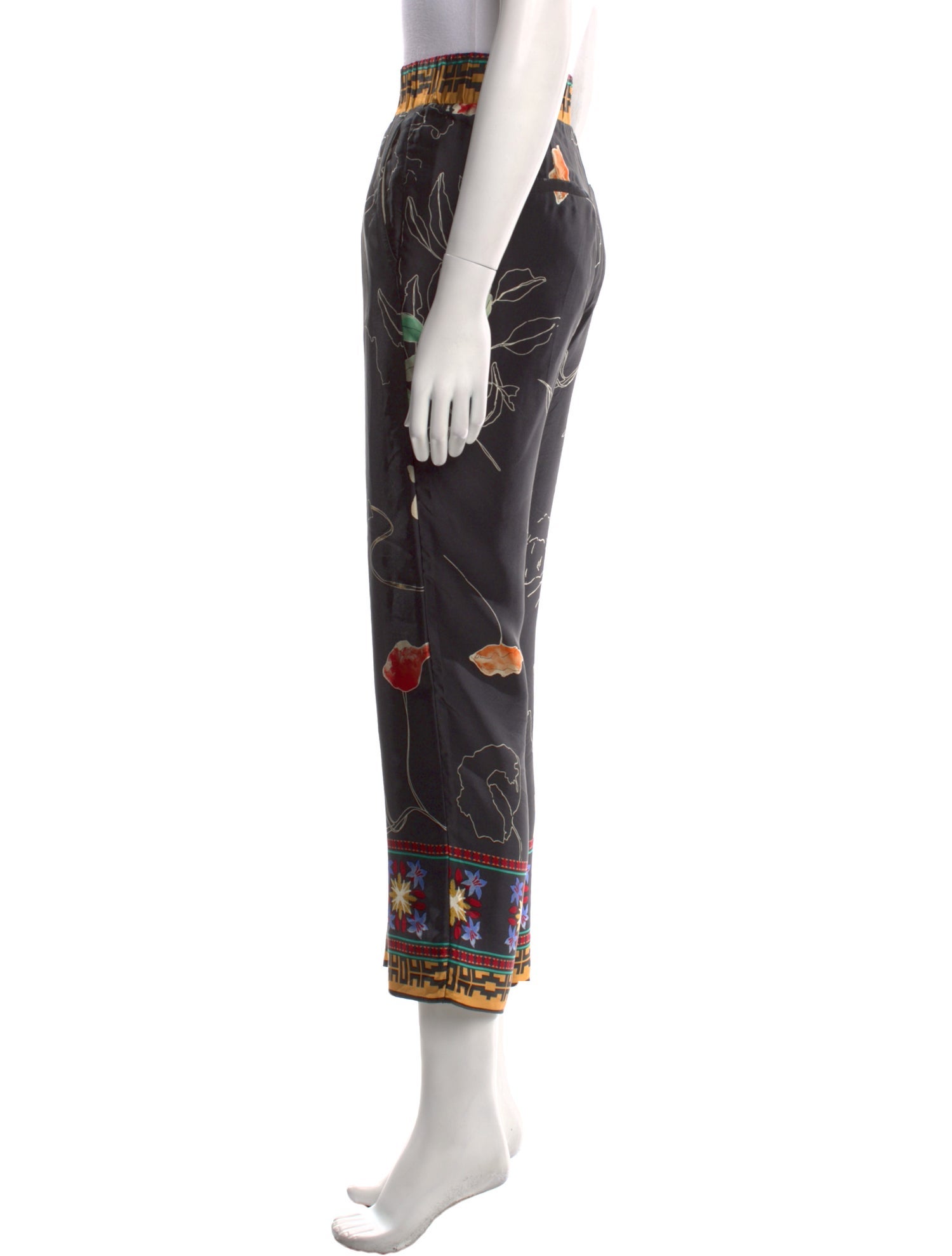 Giada Forte Silk Straight Leg Pants