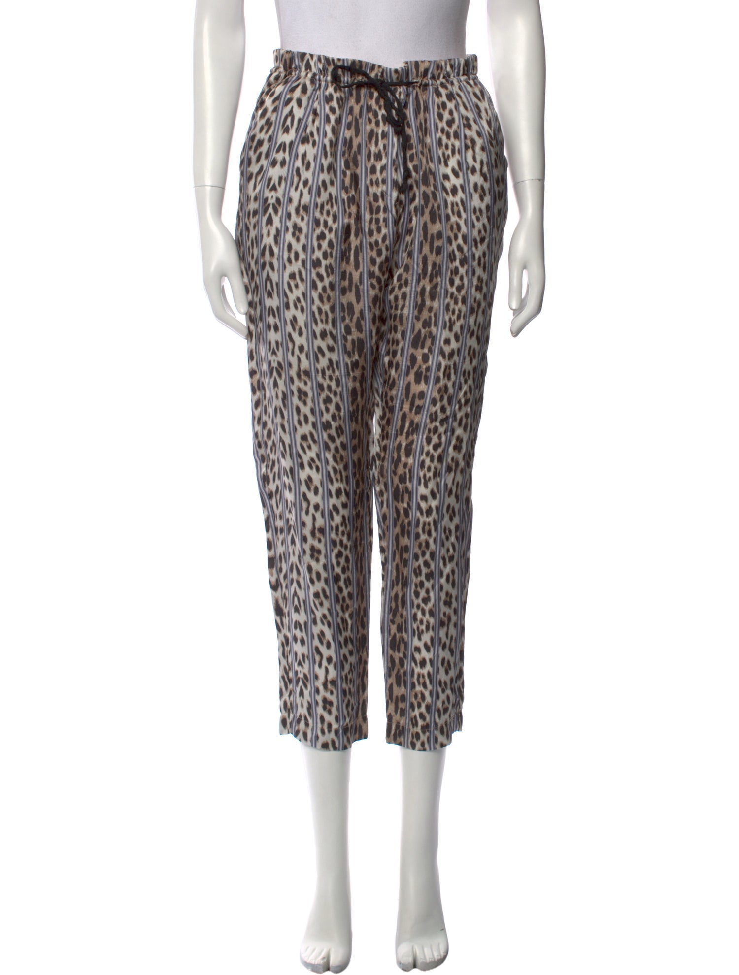 Giada Forte Animal Print Straight Leg Pants
