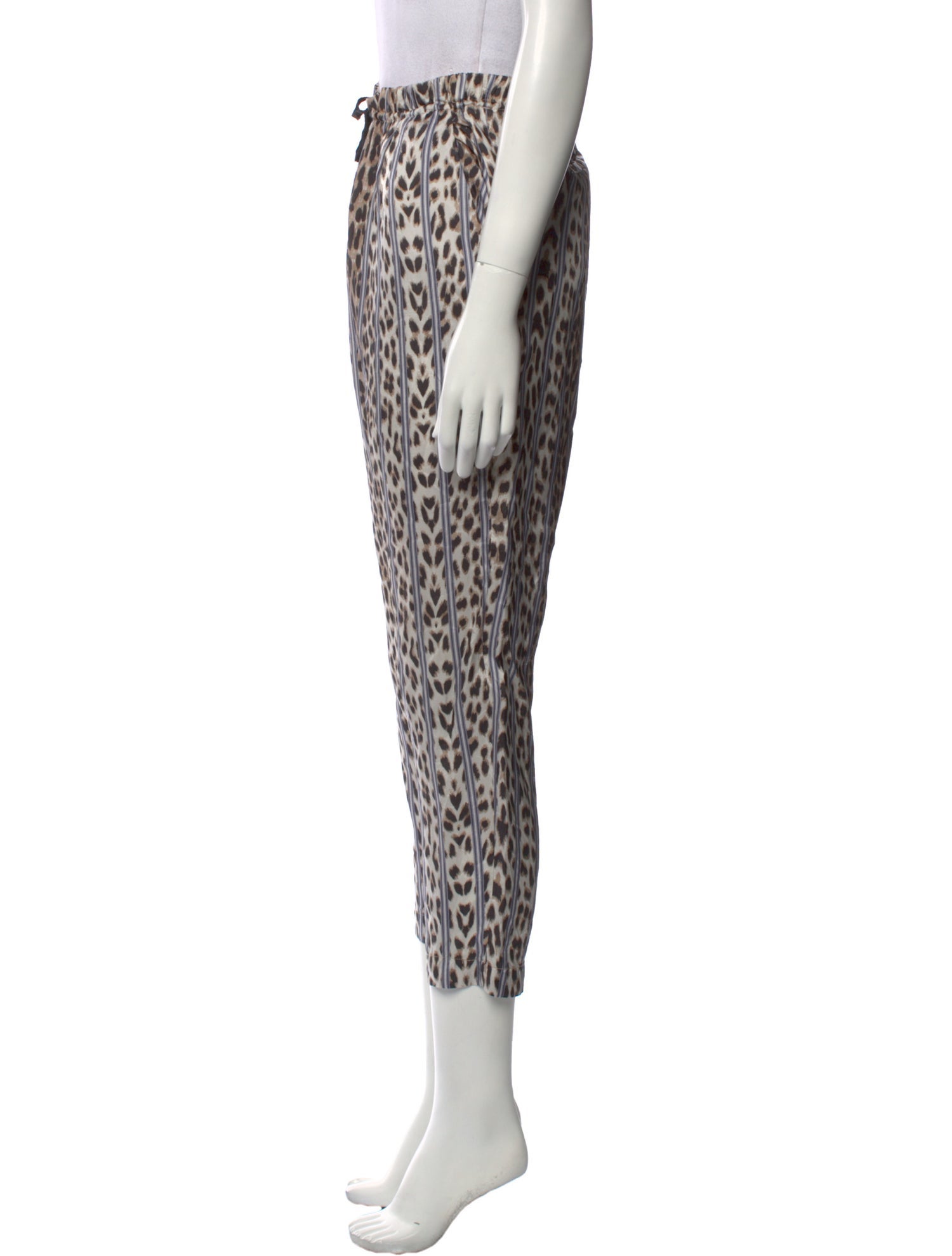 Giada Forte Animal Print Straight Leg Pants